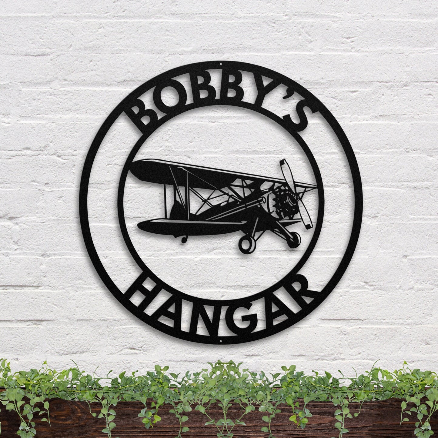 41 inches powder-coated Copper metal sign
