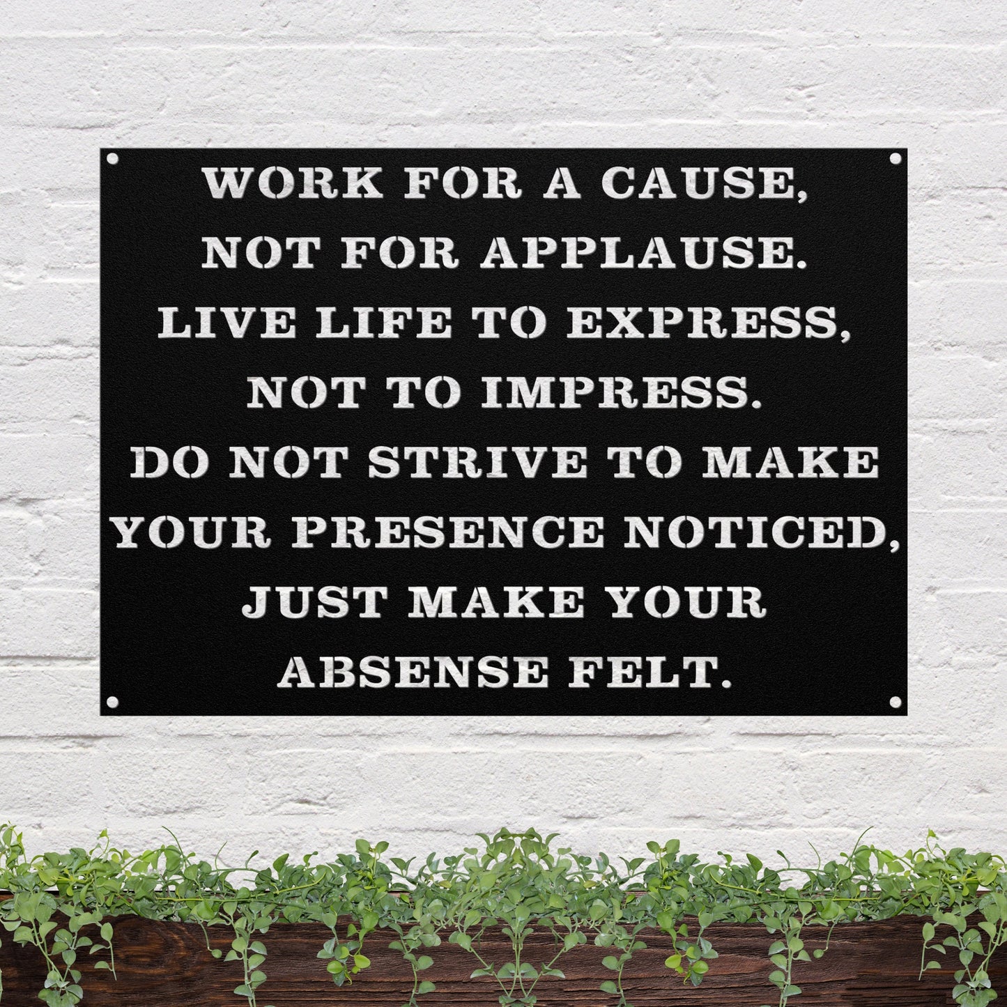 41 powder-coated Raw Steel metal sign