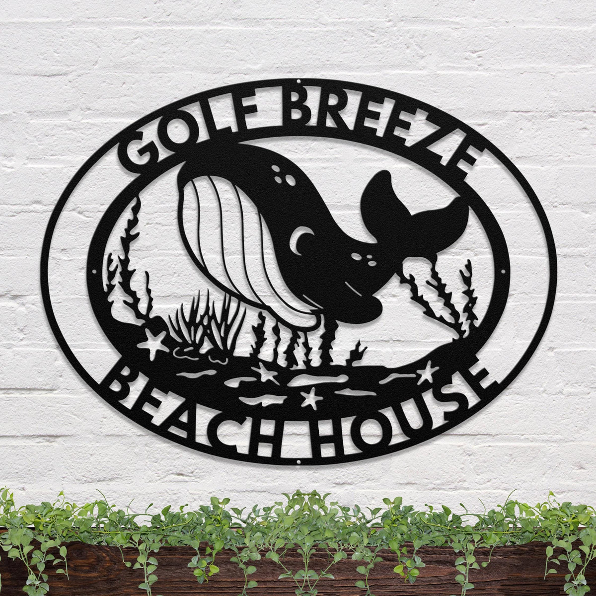 Copper powder-coated 41x31 inches metal sign