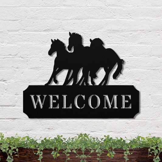 6 powder-coated Copper metal sign