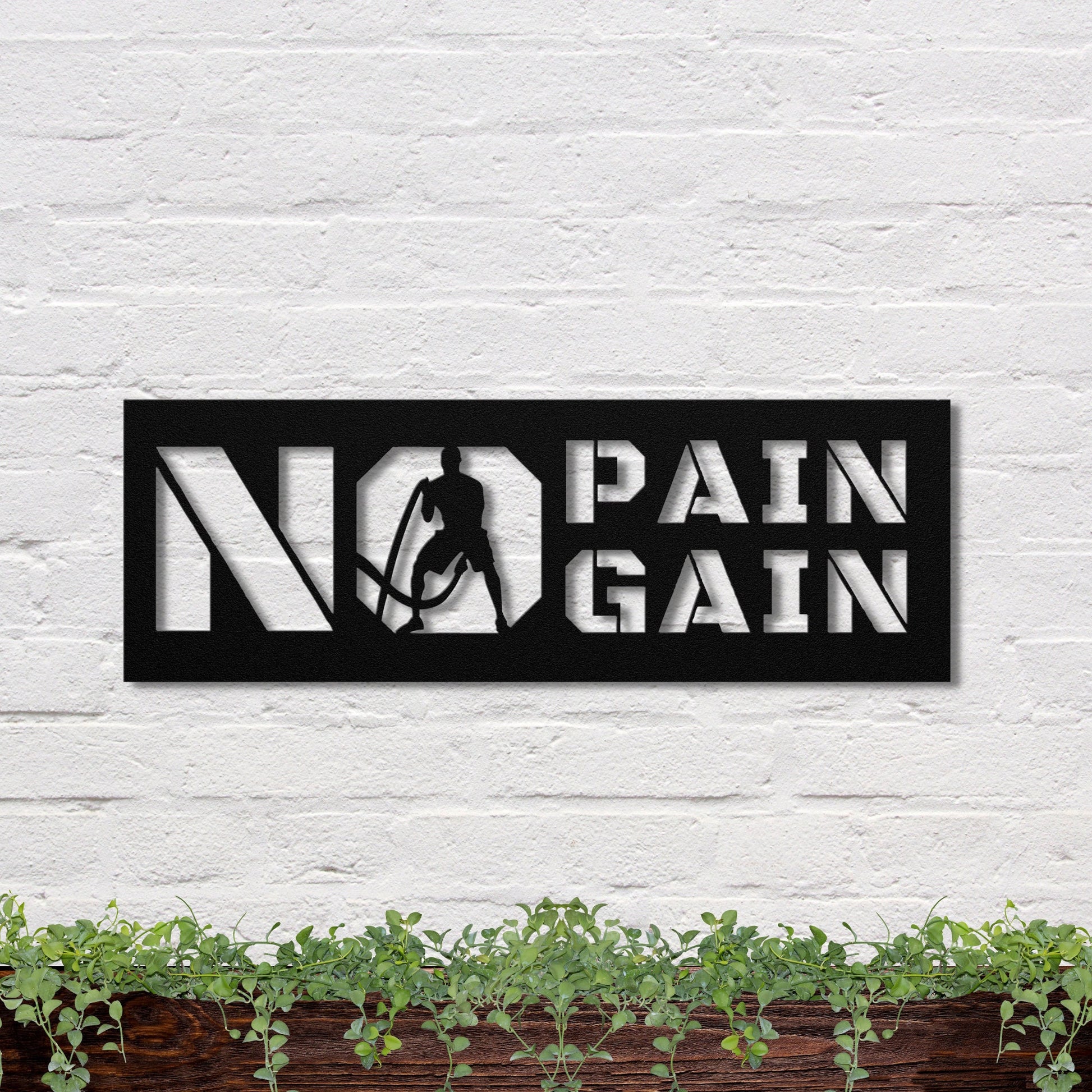36 inches powder-coated Copper metal sign