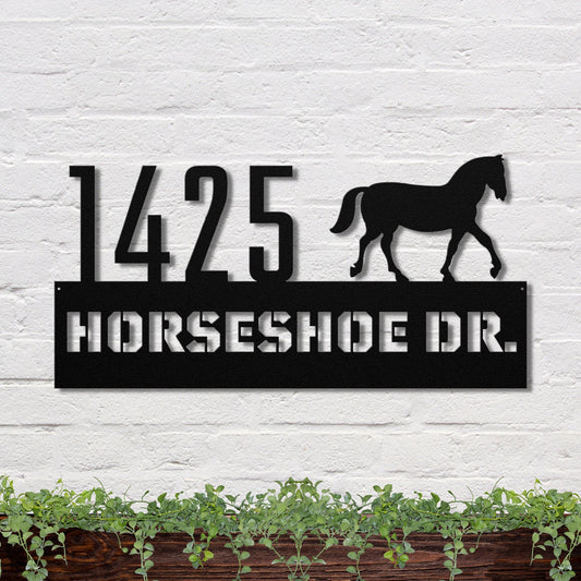 6 inches powder-coated Copper metal sign