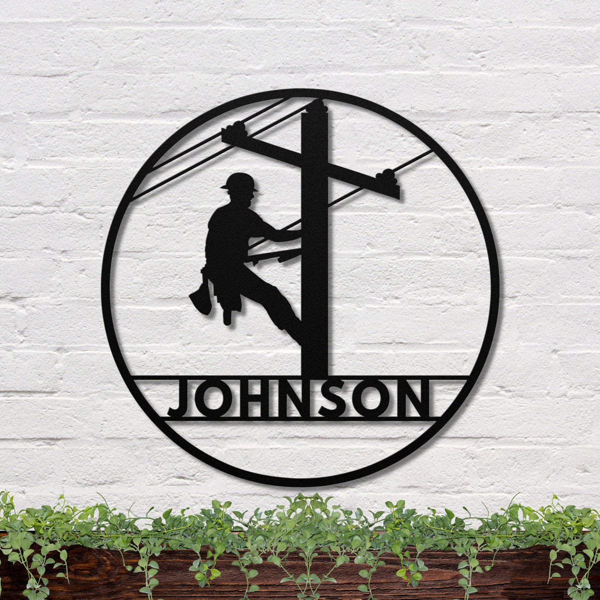 36 powder-coated Copper metal sign