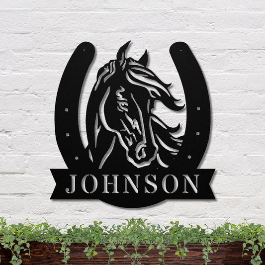 6 powder-coated Copper metal sign