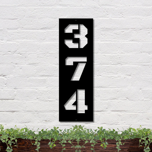 36 inches powder-coated Copper metal sign