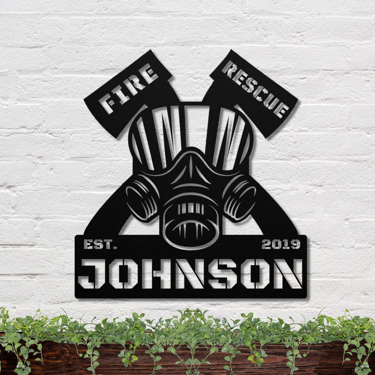 36 inches powder-coated Copper metal sign