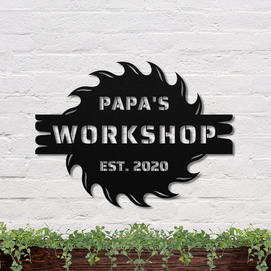36 inches powder-coated Copper metal sign