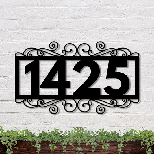 36 inches powder-coated Copper metal sign