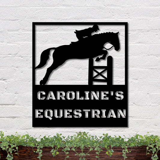 6 inches powder-coated Copper metal sign
