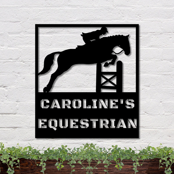 6 inches powder-coated Copper metal sign