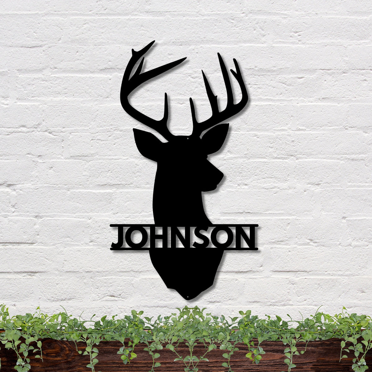 6 inches powder-coated Copper metal sign