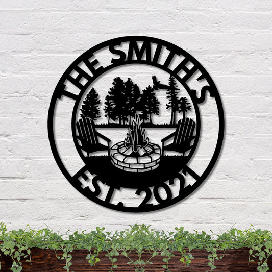 36 inches powder-coated Copper metal sign