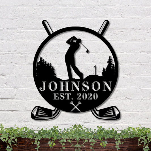 36 inches powder-coated Copper metal sign