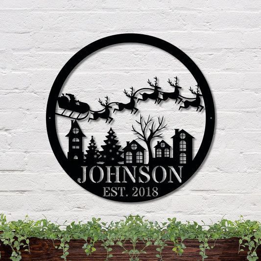 36 inches powder-coated Copper metal sign