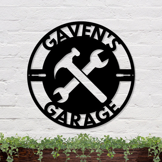 36 inches powder-coated Copper metal sign