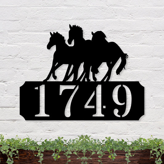 41 inches powder-coated Copper metal sign