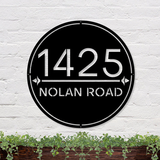 41 inches powder-coated Copper metal sign