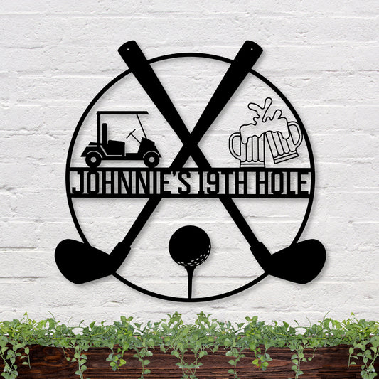 41 inches powder-coated Copper metal sign
