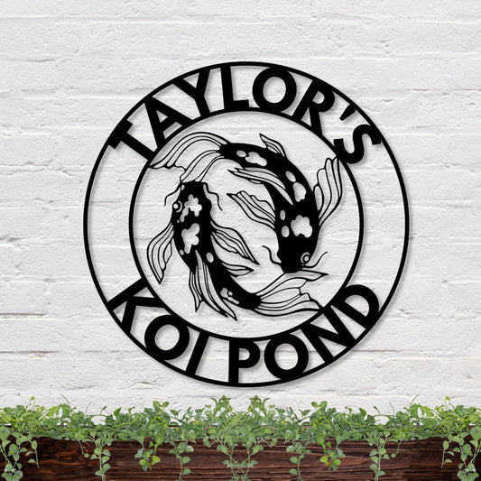 41 inches powder-coated Copper metal sign