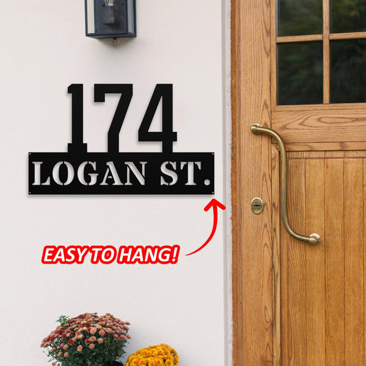 41 inches powder-coated Raw Steel metal sign