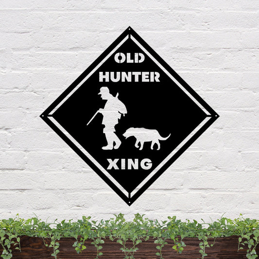 41 inches powder-coated Raw Steel metal sign