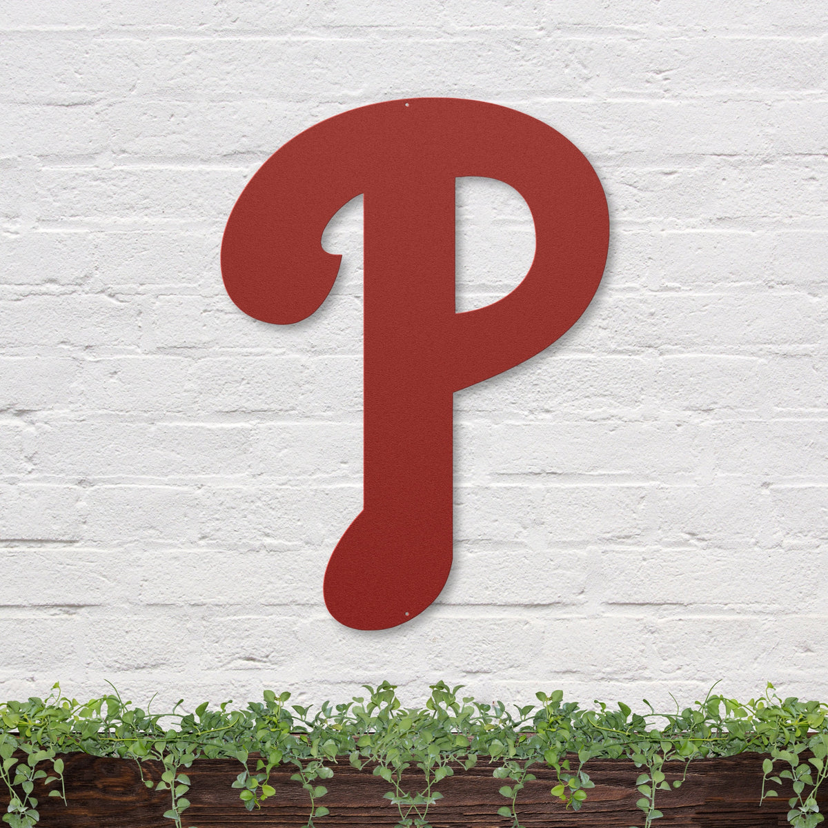 41 inches powder-coated Raw Steel metal sign