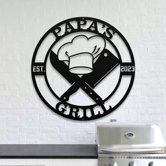 41 inches powder-coated Copper metal sign