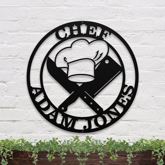 41 inches powder-coated Copper metal sign