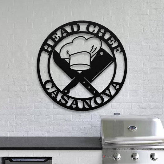 41 inches powder-coated Copper metal sign