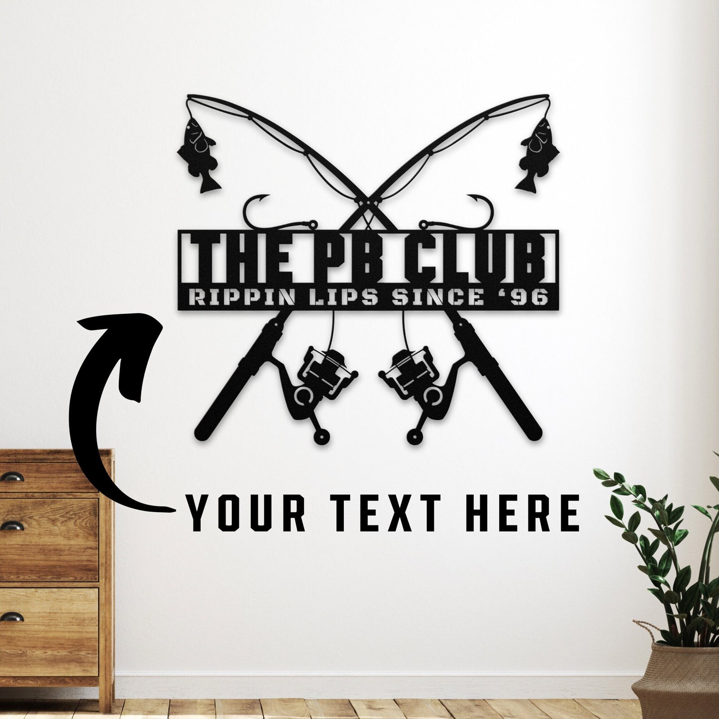 41 inches powder-coated RAW STEEL metal sign