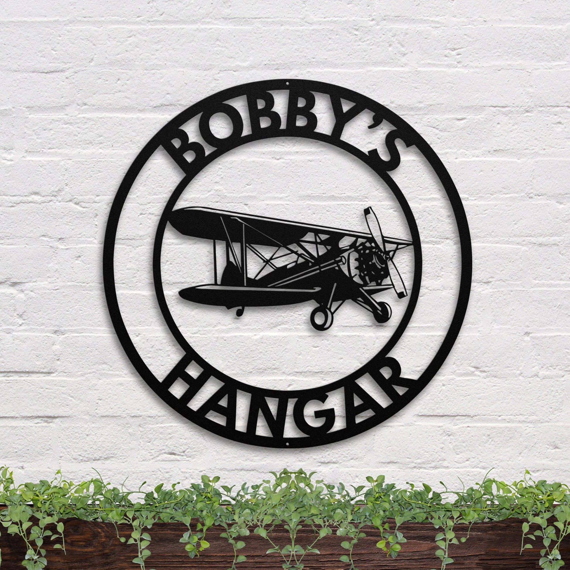 41 inches powder-coated Copper metal sign
