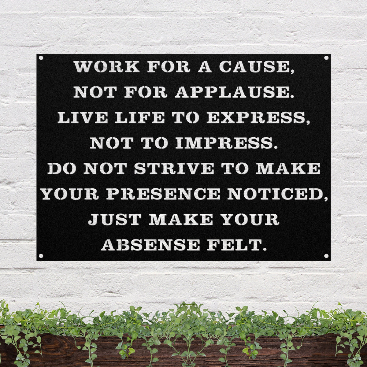 41 powder-coated Raw Steel metal sign