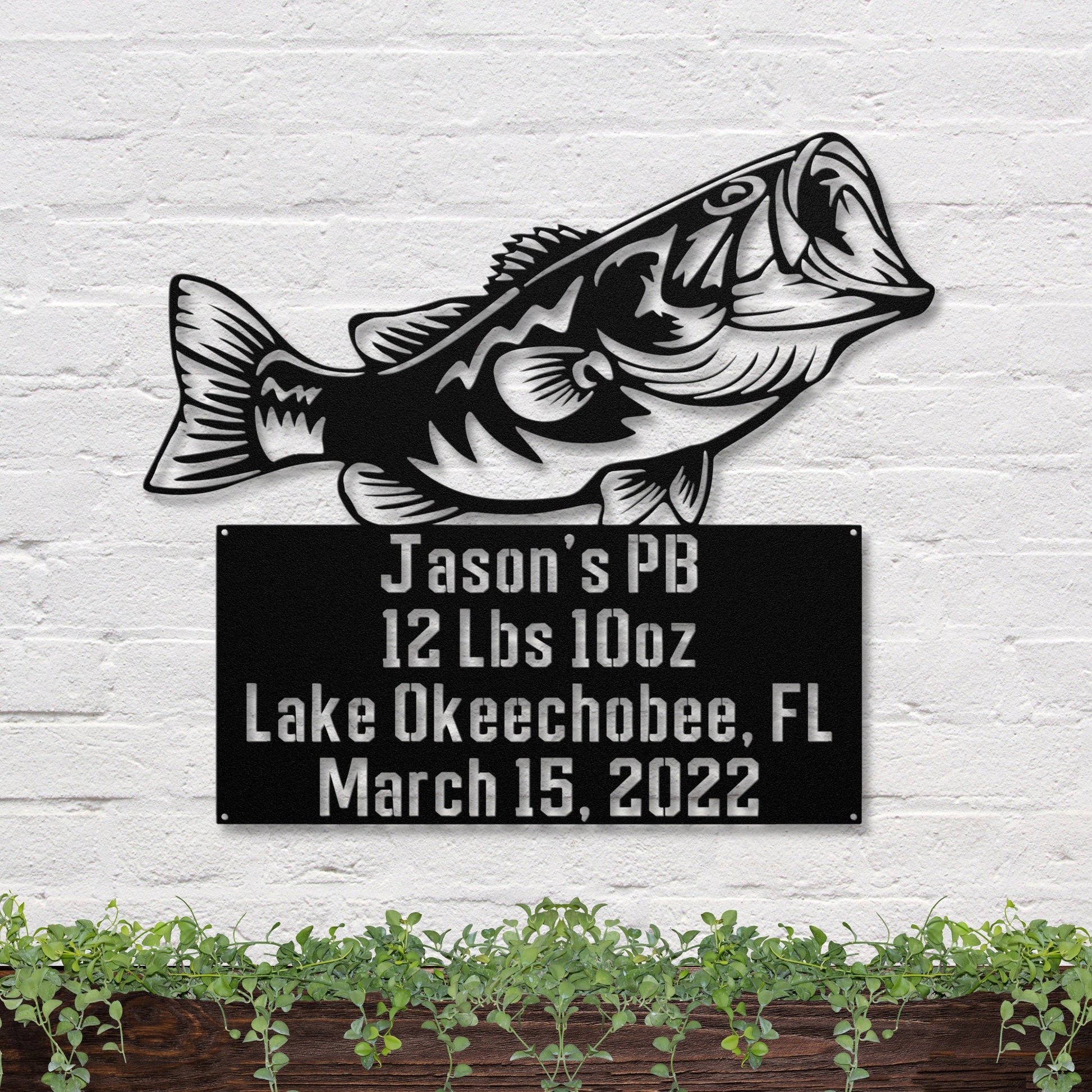 41 inches powder-coated RAW STEEL metal sign