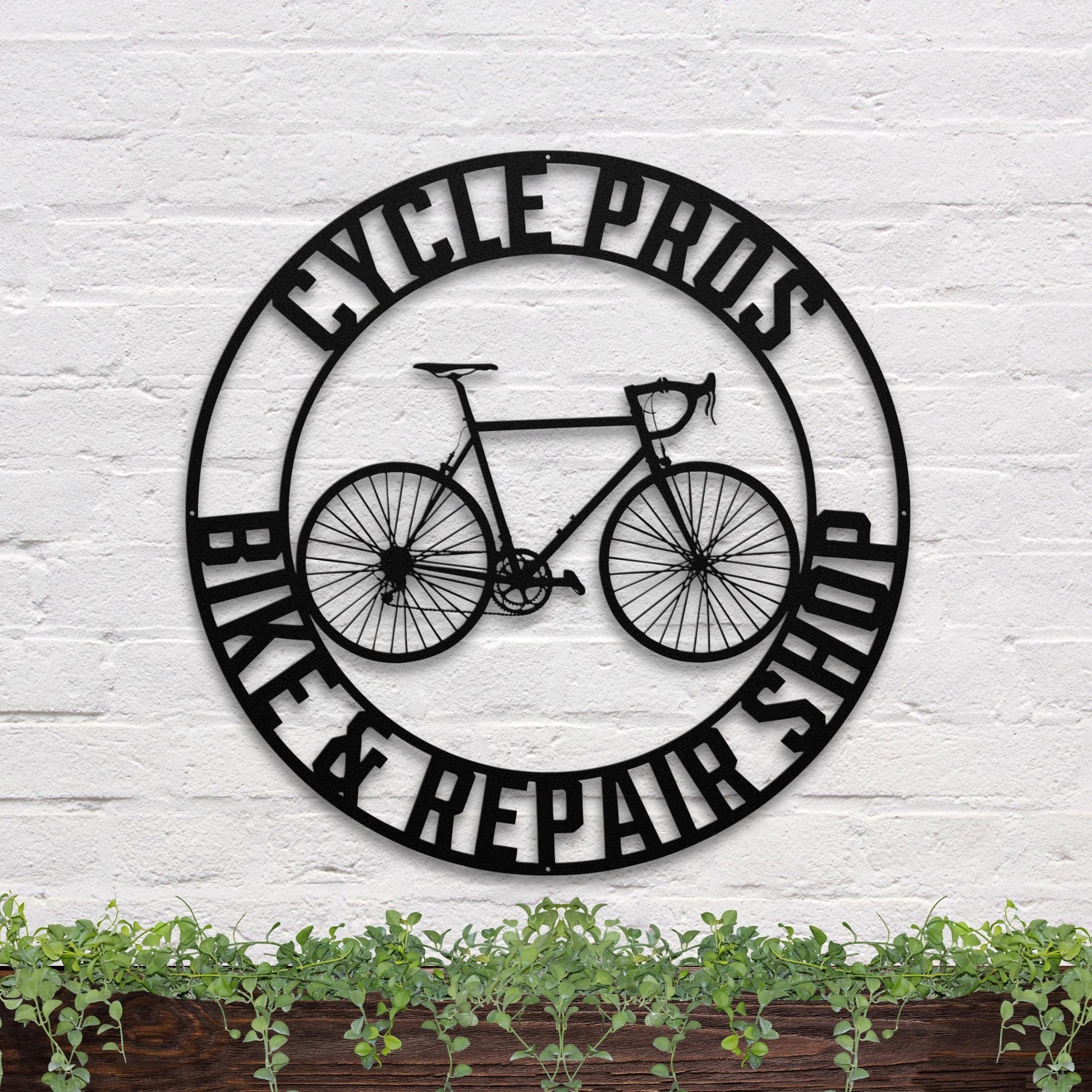 41 inches powder-coated Copper metal sign