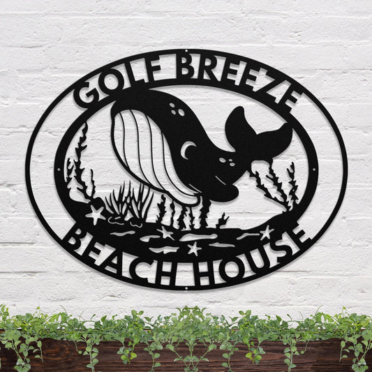Copper powder-coated 41x31 inches metal sign